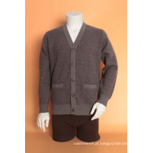 Yak Cardigan Vestuário / Cashmere Vestuário / Tricô / Tecido / Lã Têxtil / Camisola